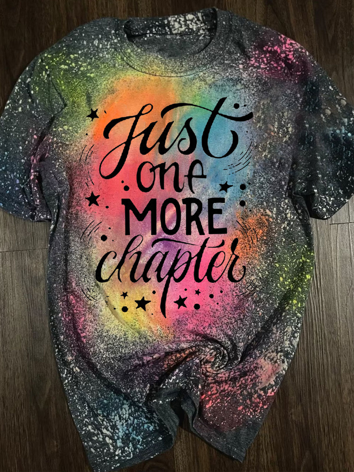 Just One More Chapter Print Crew Neck T-shirt