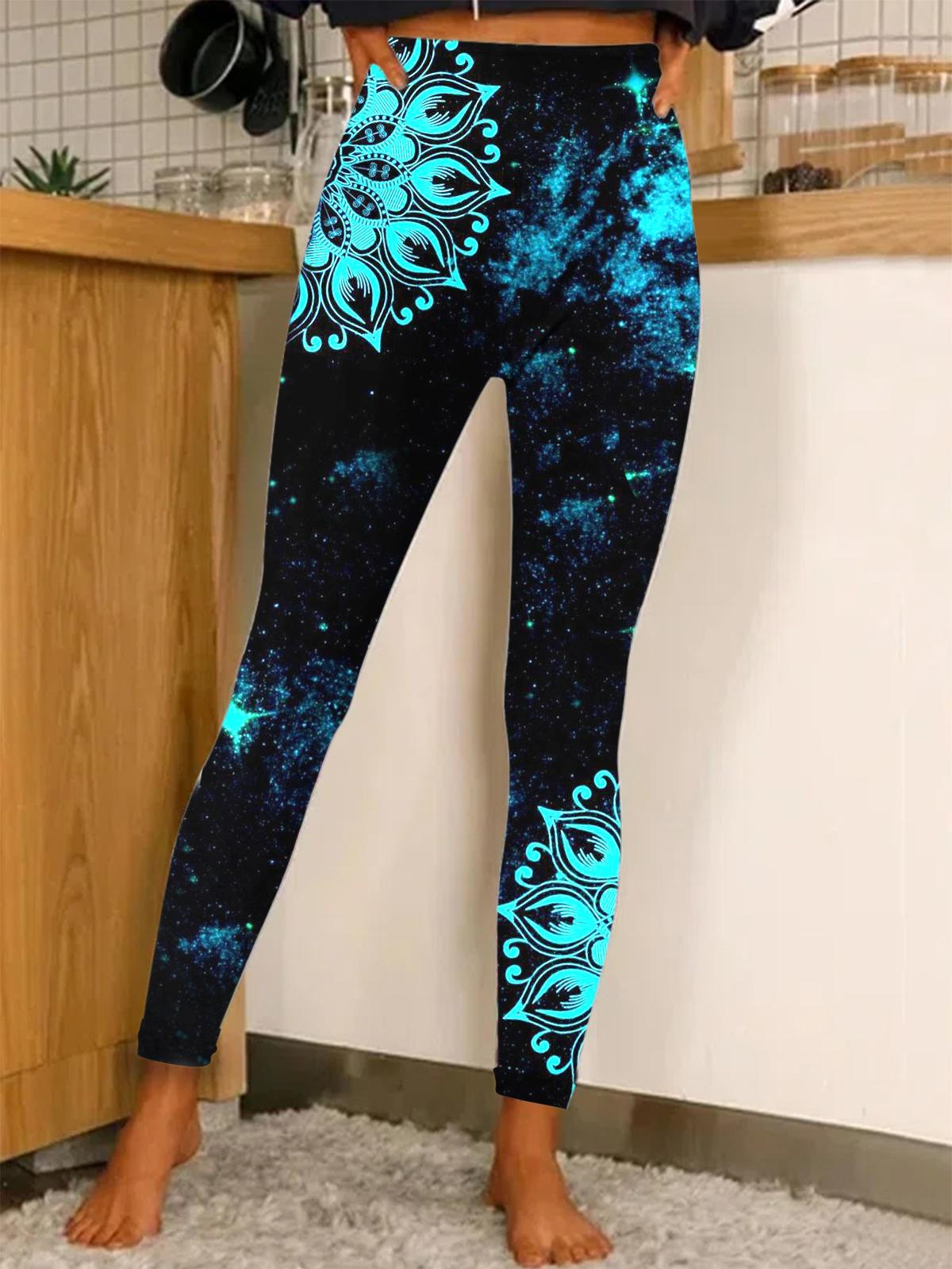 Mandala Print Leggings