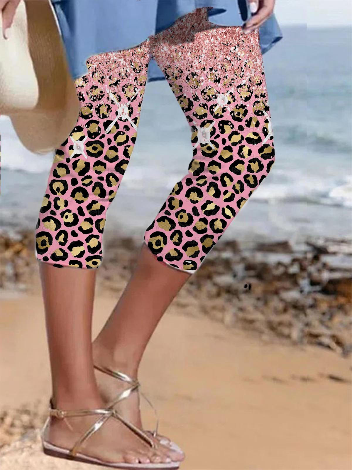 Women's Leopard Print Stretch Leggings