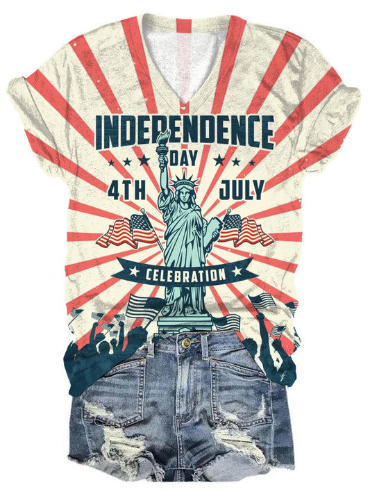 4th Of July Celebration Crew Neck T-shirt