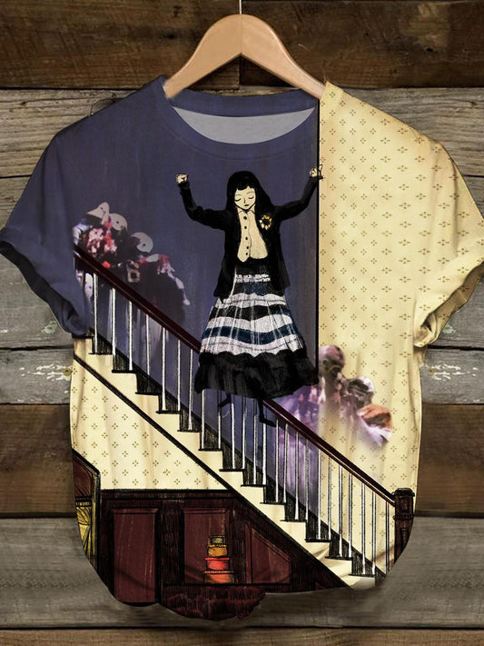 Gothic Art Print Casual Top