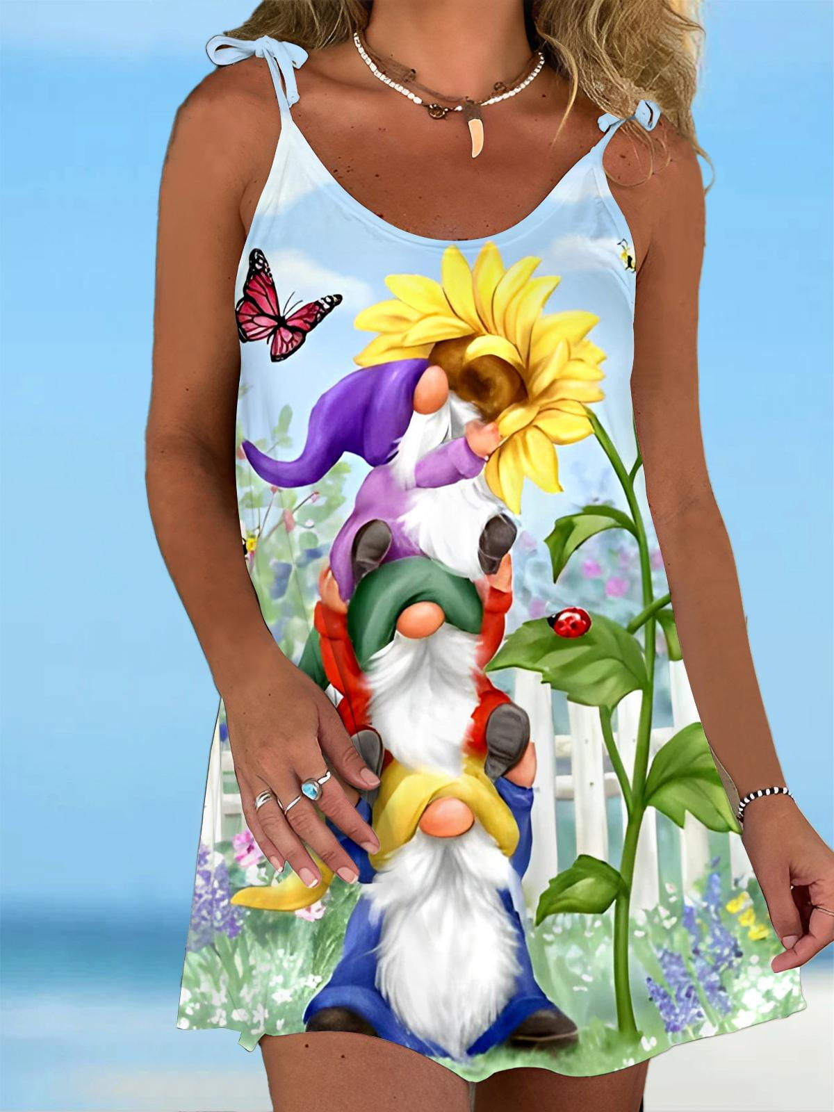 Gnome Sunflower Bee Dress