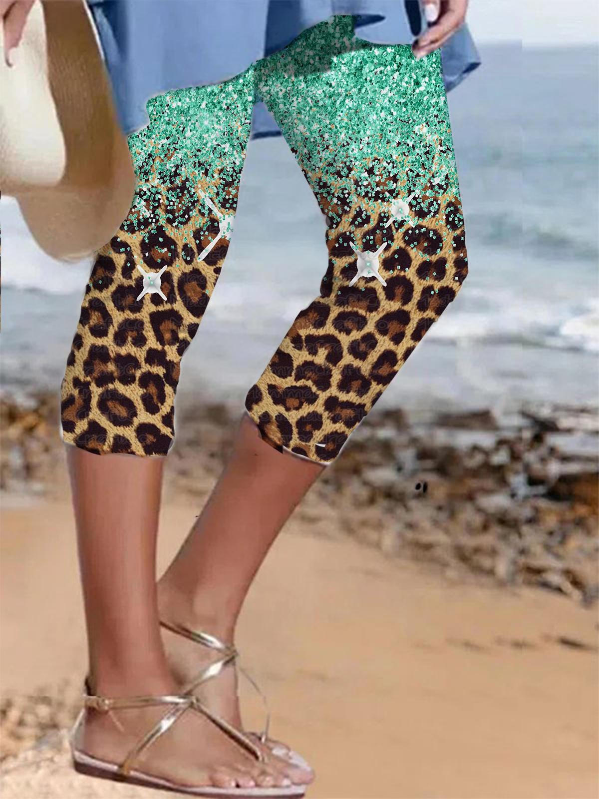 Women's Leopard Print Stretch Leggings